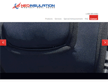 Tablet Screenshot of neoinsulation.com